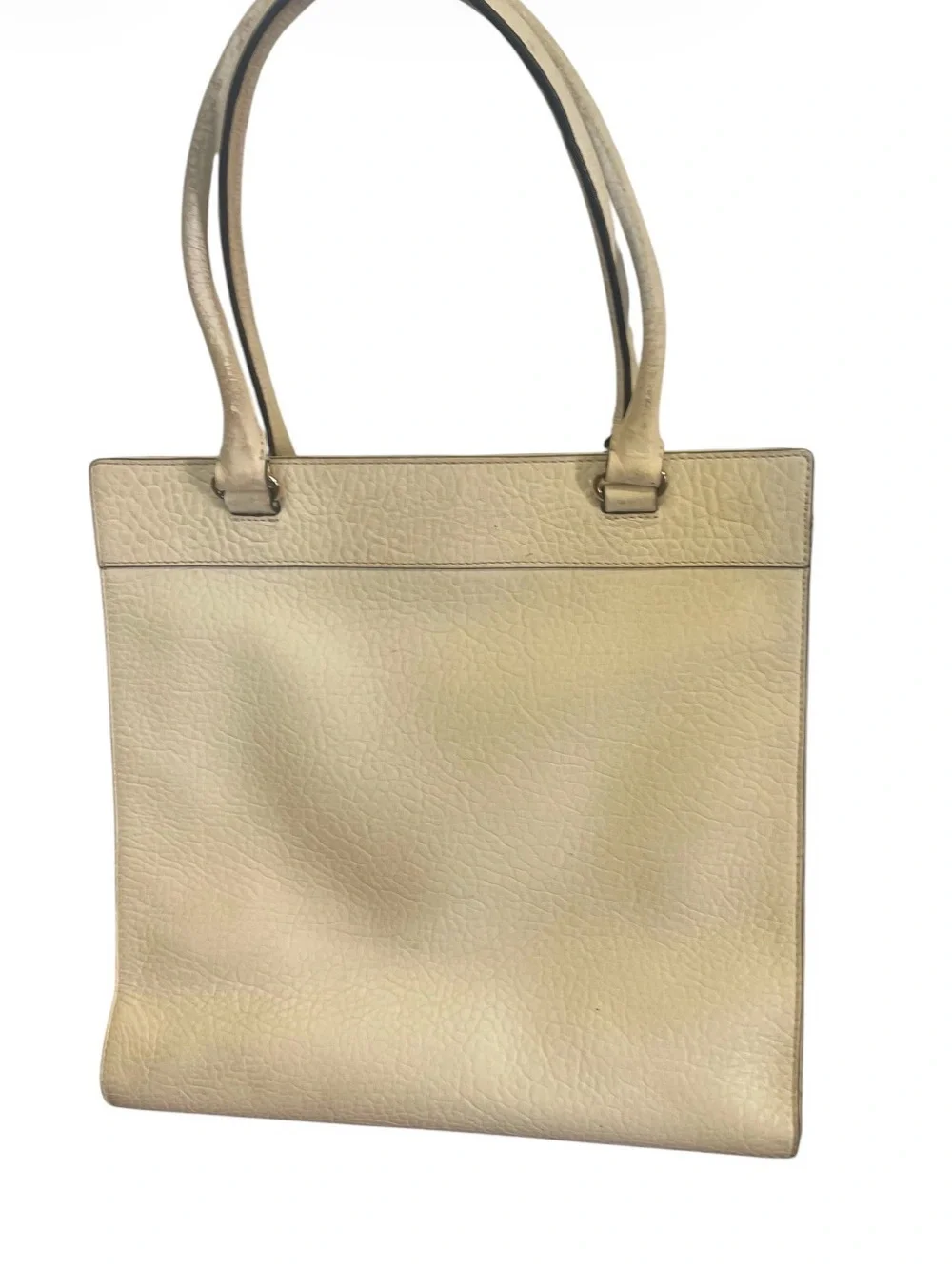 Kate Spade Cream Perforated Leather Tote Bag